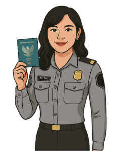 Ilustrasi Petugas Imigrasi
